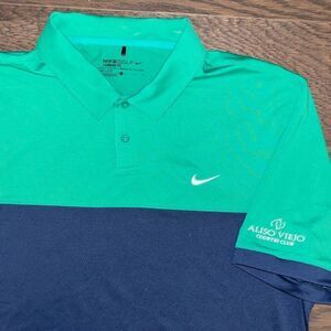 Irish Green Blue Aliso Viejo Ca private club Golf polo Shirt L men’s Nicklaus